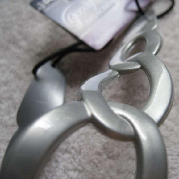 Goody Interlocking Rings Gelly Plastic Headwrap Jelly Head Band Gold Pink Silver - Picture 6 of 8